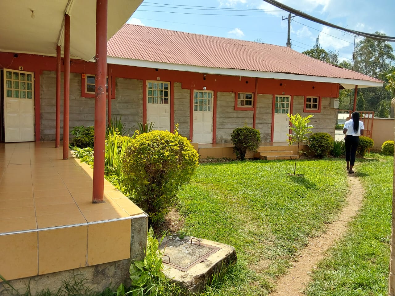 Budget room block exterior